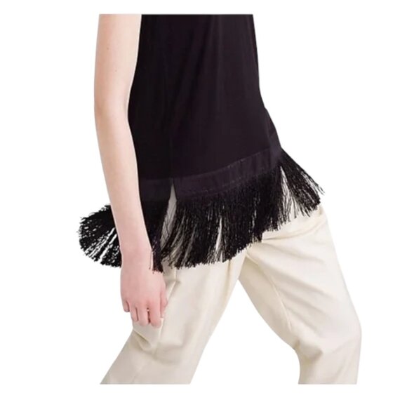 So cute! J. Crew Sleeveless Fringe Tunic Size Small - Picture 2 of 10